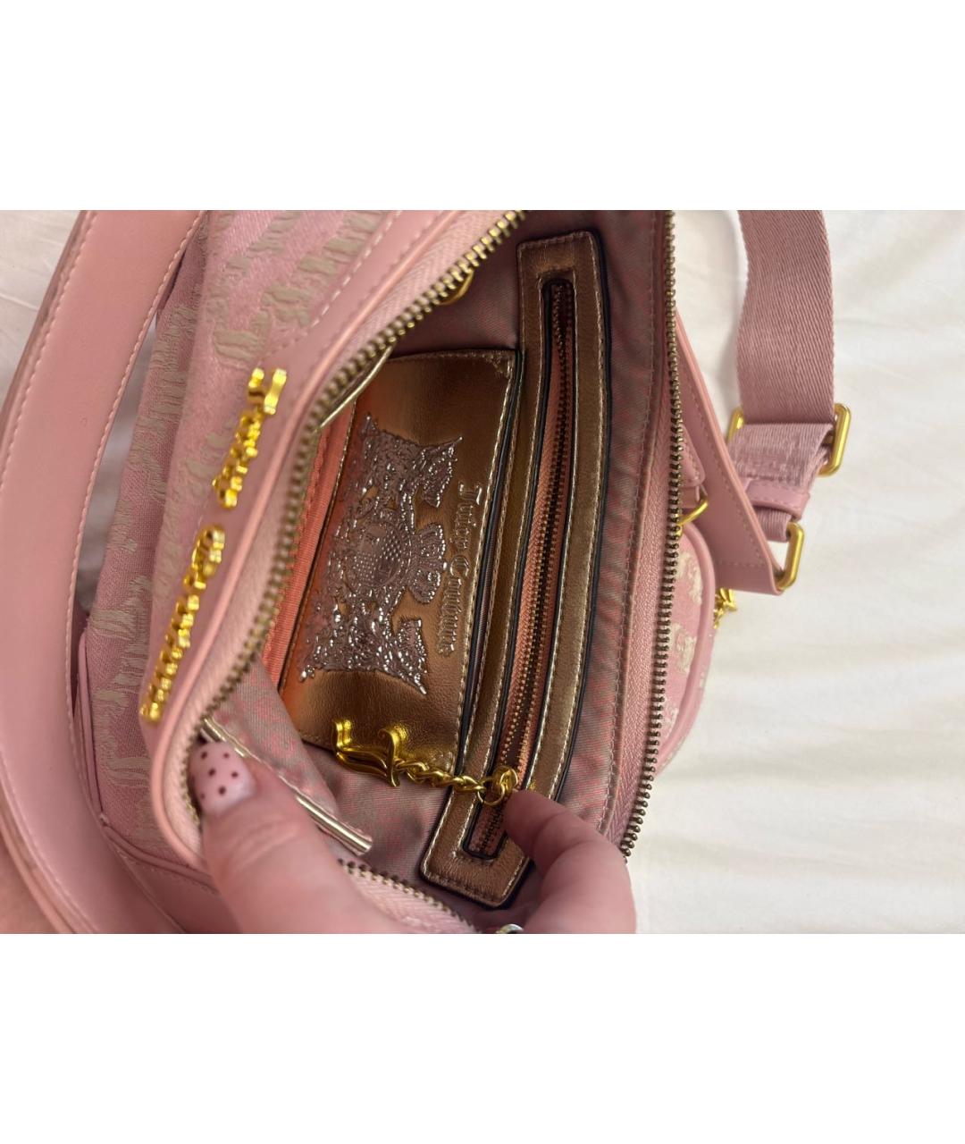 JUICY COUTURE Розовая сумка через плечо, фото 3