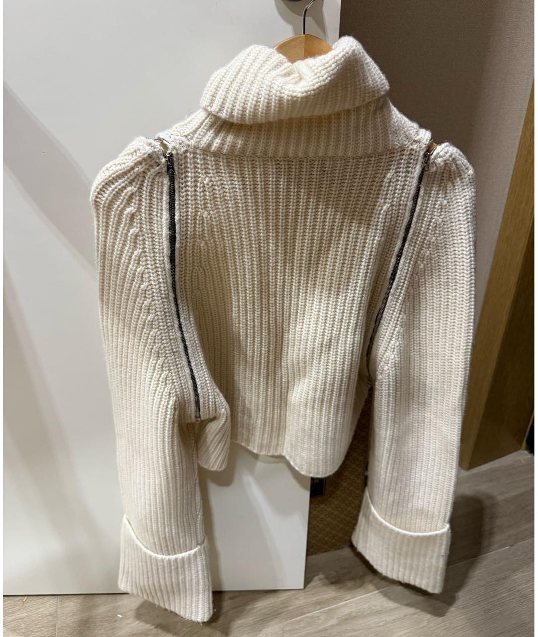 Jacob Lee Белый кашемировый джемпер / свитер, фото 3