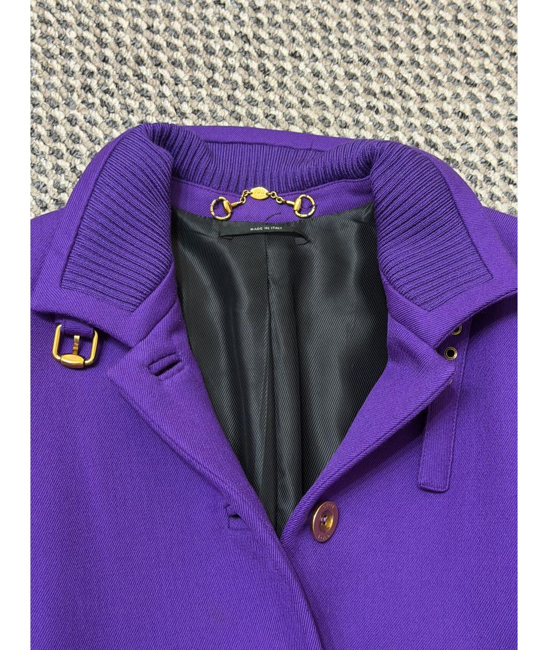 GUCCI Фиолетовое пальто, фото 4