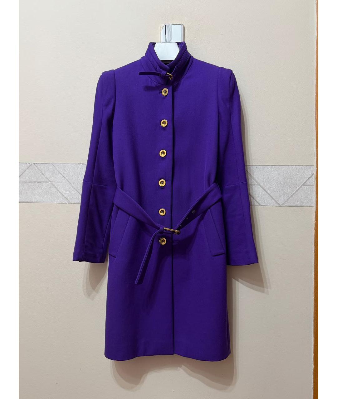 GUCCI Фиолетовое пальто, фото 9
