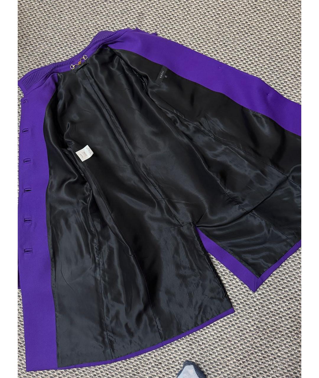 GUCCI Фиолетовое пальто, фото 5