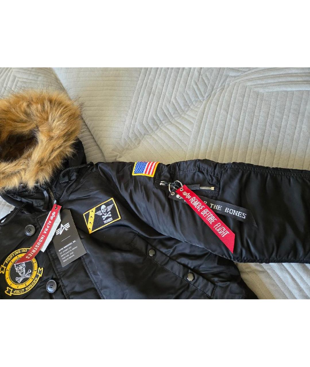 ALPHA INDUSTRIES Черная парка, фото 7