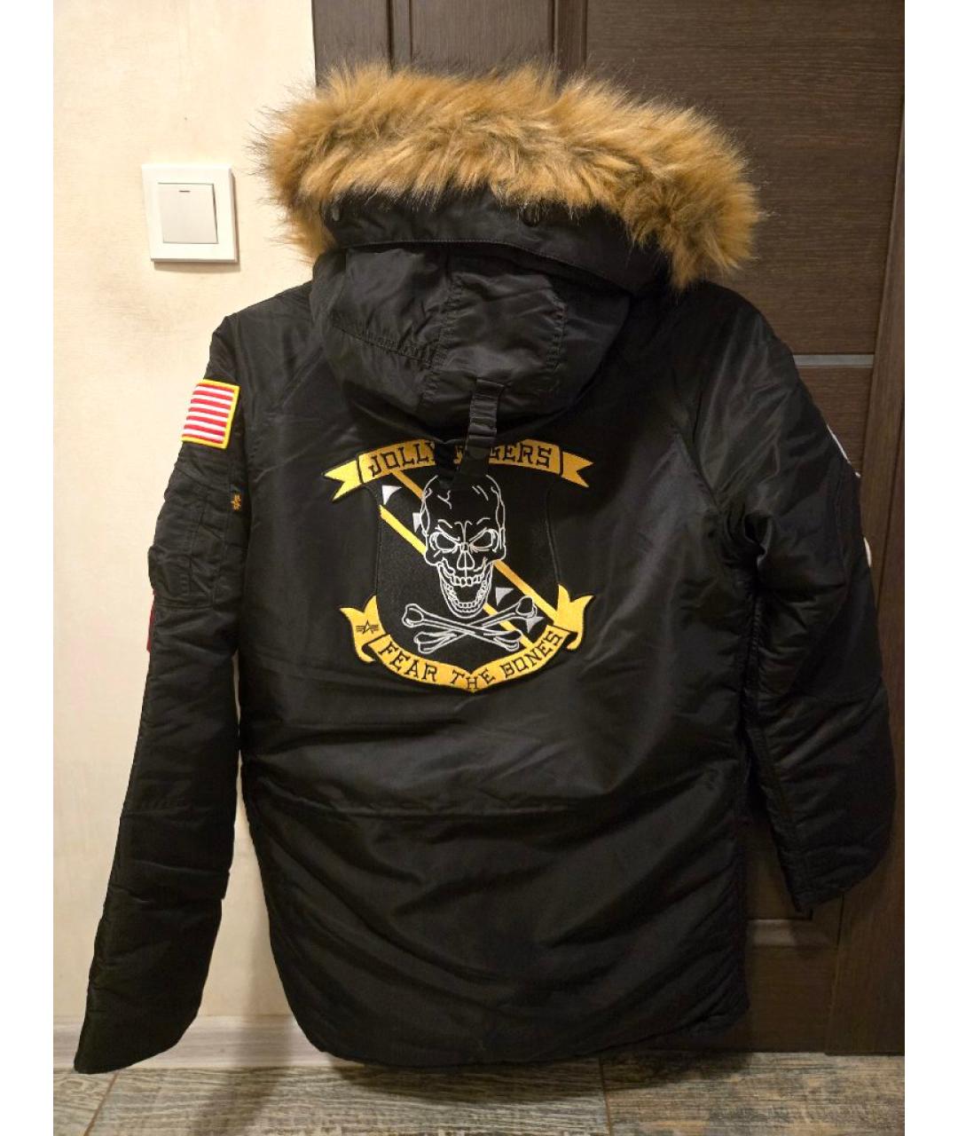 ALPHA INDUSTRIES Черная парка, фото 2