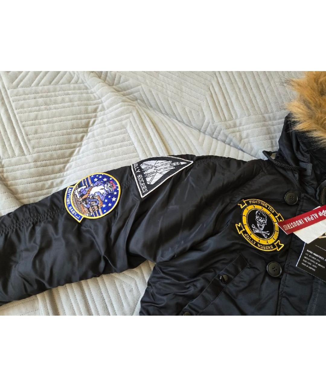 ALPHA INDUSTRIES Черная парка, фото 6