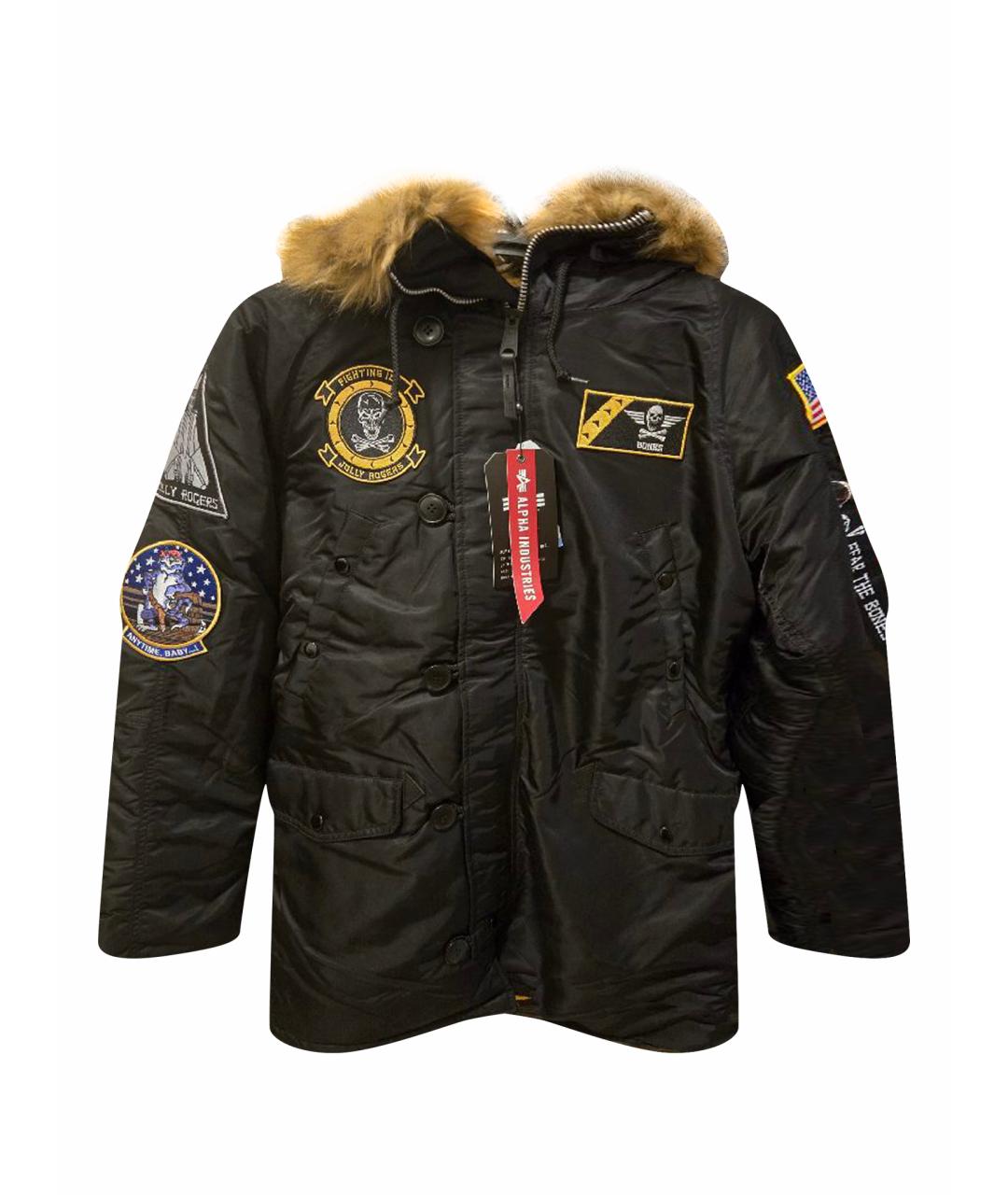 ALPHA INDUSTRIES Черная парка, фото 1