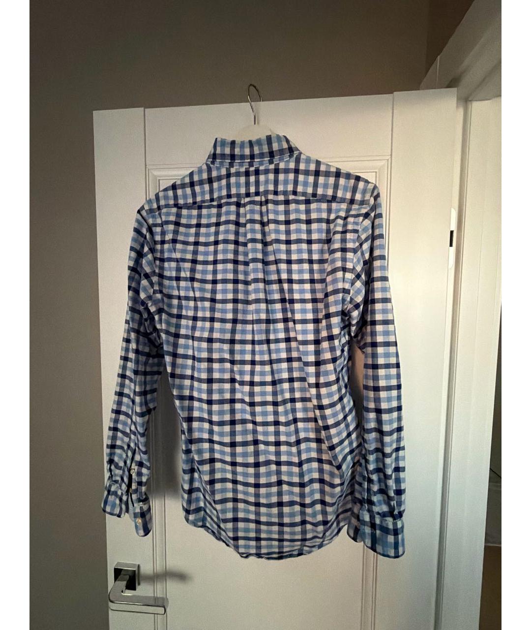 POLO RALPH LAUREN Голубая хлопковая кэжуал рубашка, фото 2