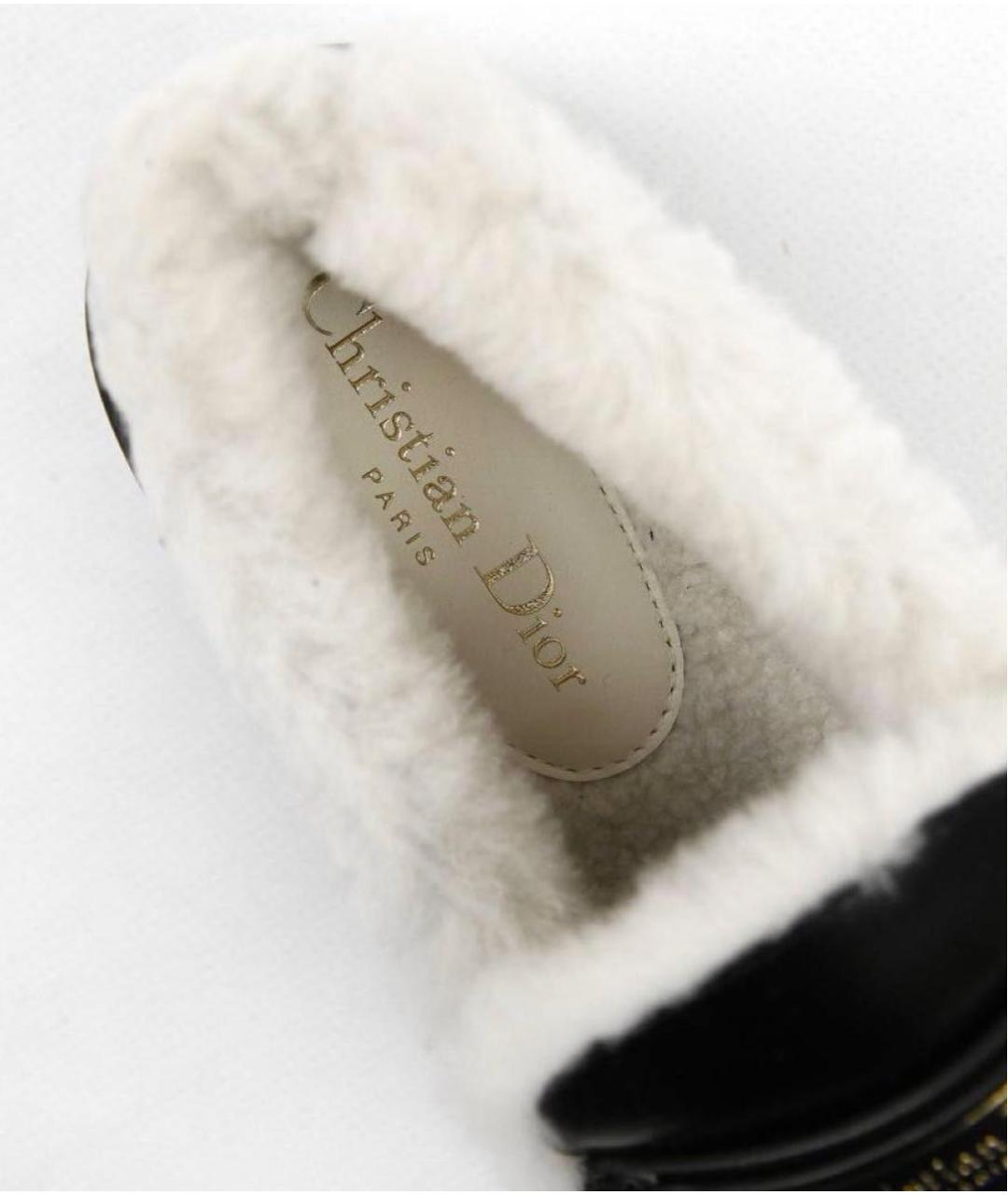 CHRISTIAN DIOR Черные кожаные лоферы, фото 6