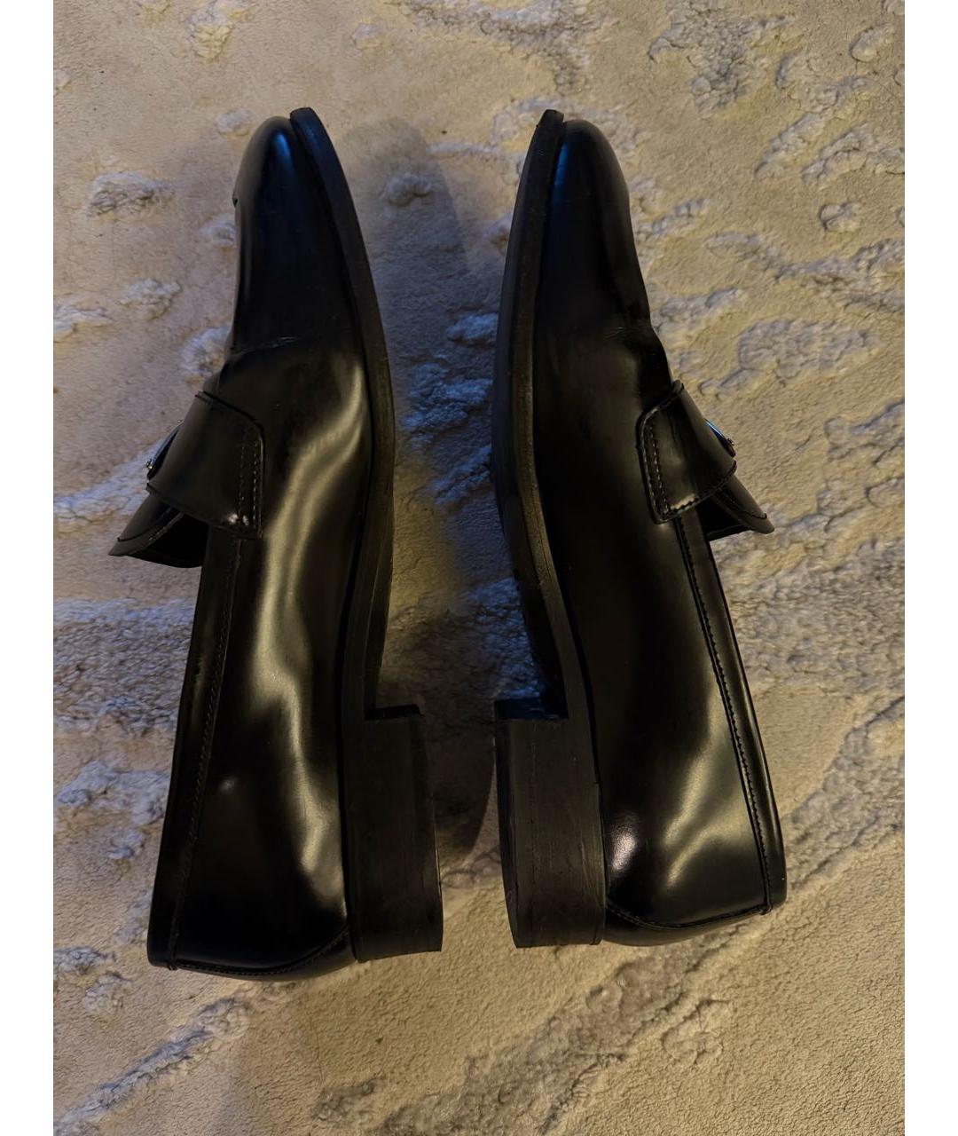 PRADA Черные кожаные лоферы, фото 7