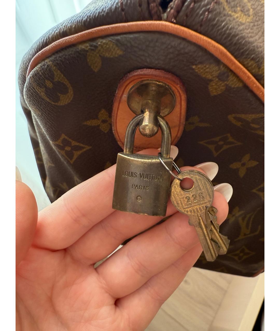 LOUIS VUITTON Коричневая дорожная/спортивная сумка, фото 9