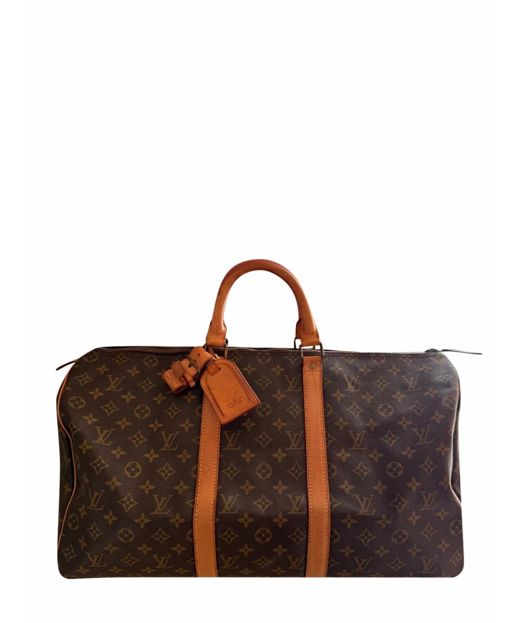 LOUIS VUITTON Коричневая дорожная/спортивная сумка, фото 1