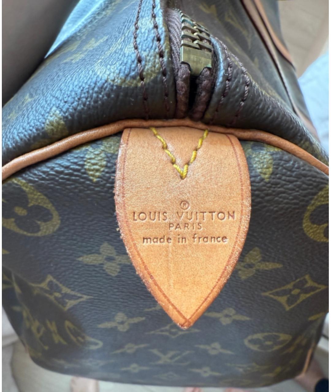 LOUIS VUITTON Коричневая дорожная/спортивная сумка, фото 7