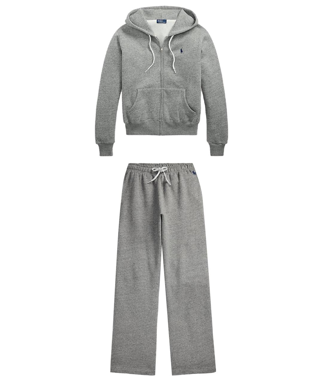 POLO RALPH LAUREN Серый хлопковый костюм с брюками, фото 1