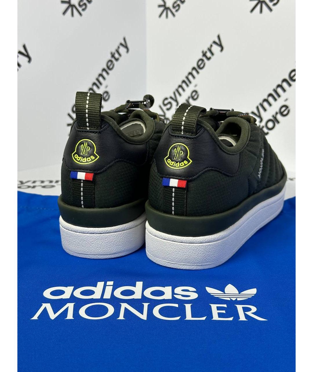 MONCLER Зеленые кроссовки, фото 4
