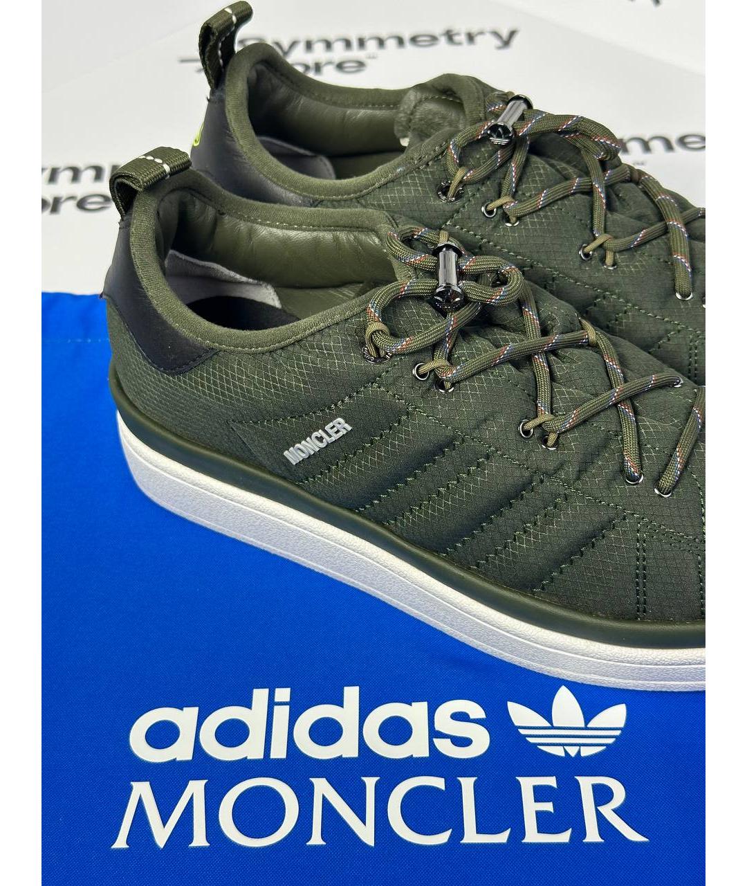 MONCLER Зеленые кроссовки, фото 3