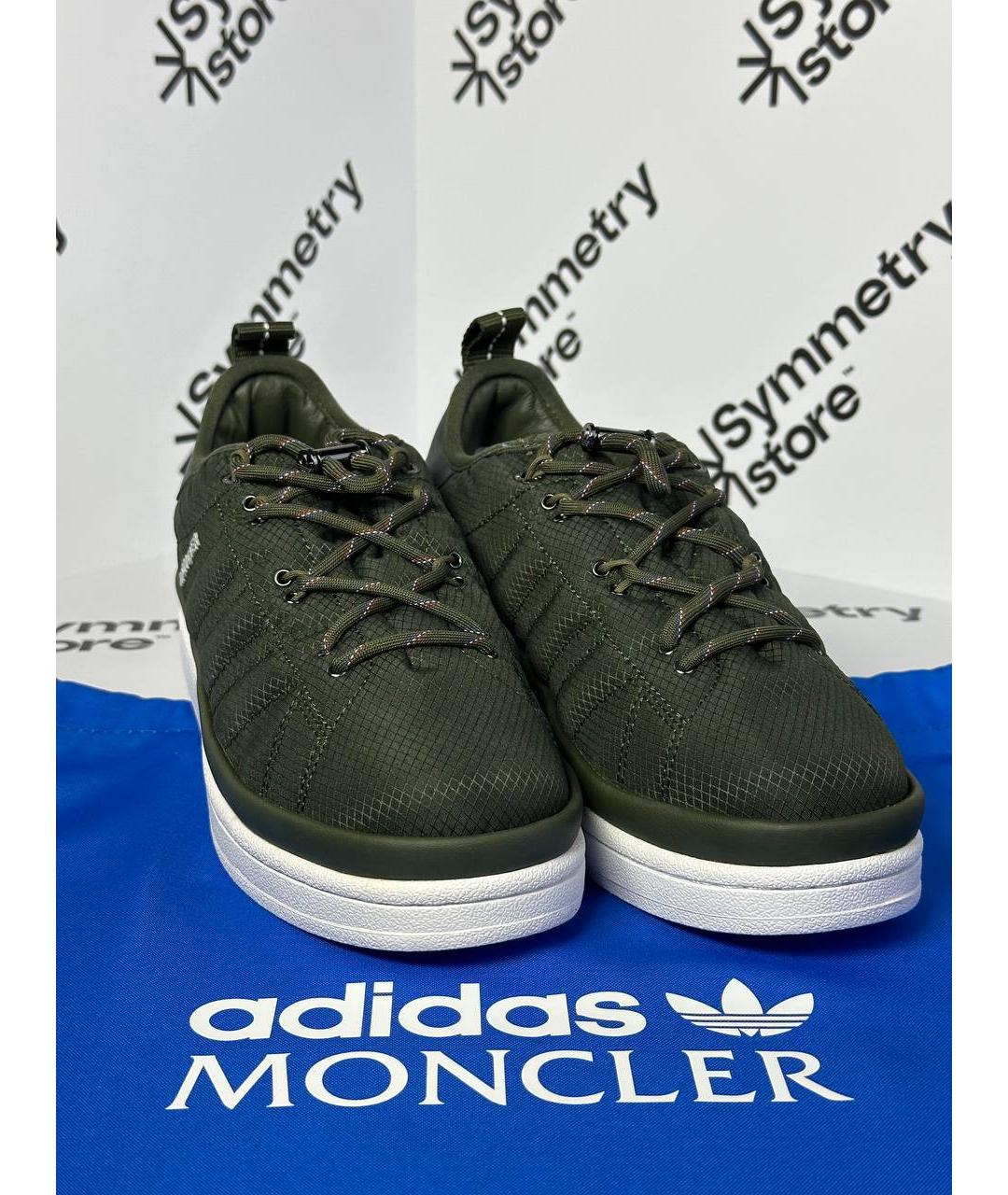 MONCLER Зеленые кроссовки, фото 2