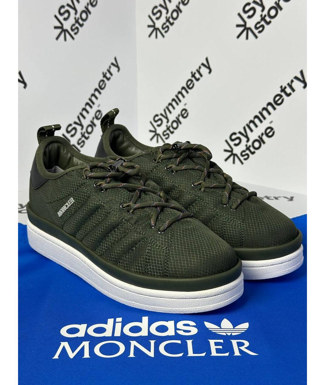 MONCLER Зеленые кроссовки, фото 5