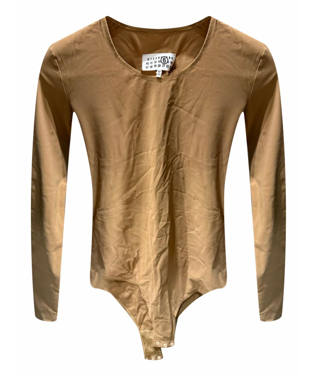 MAISON MARGIELA Бежевый полиамидовый джемпер / свитер, фото 1