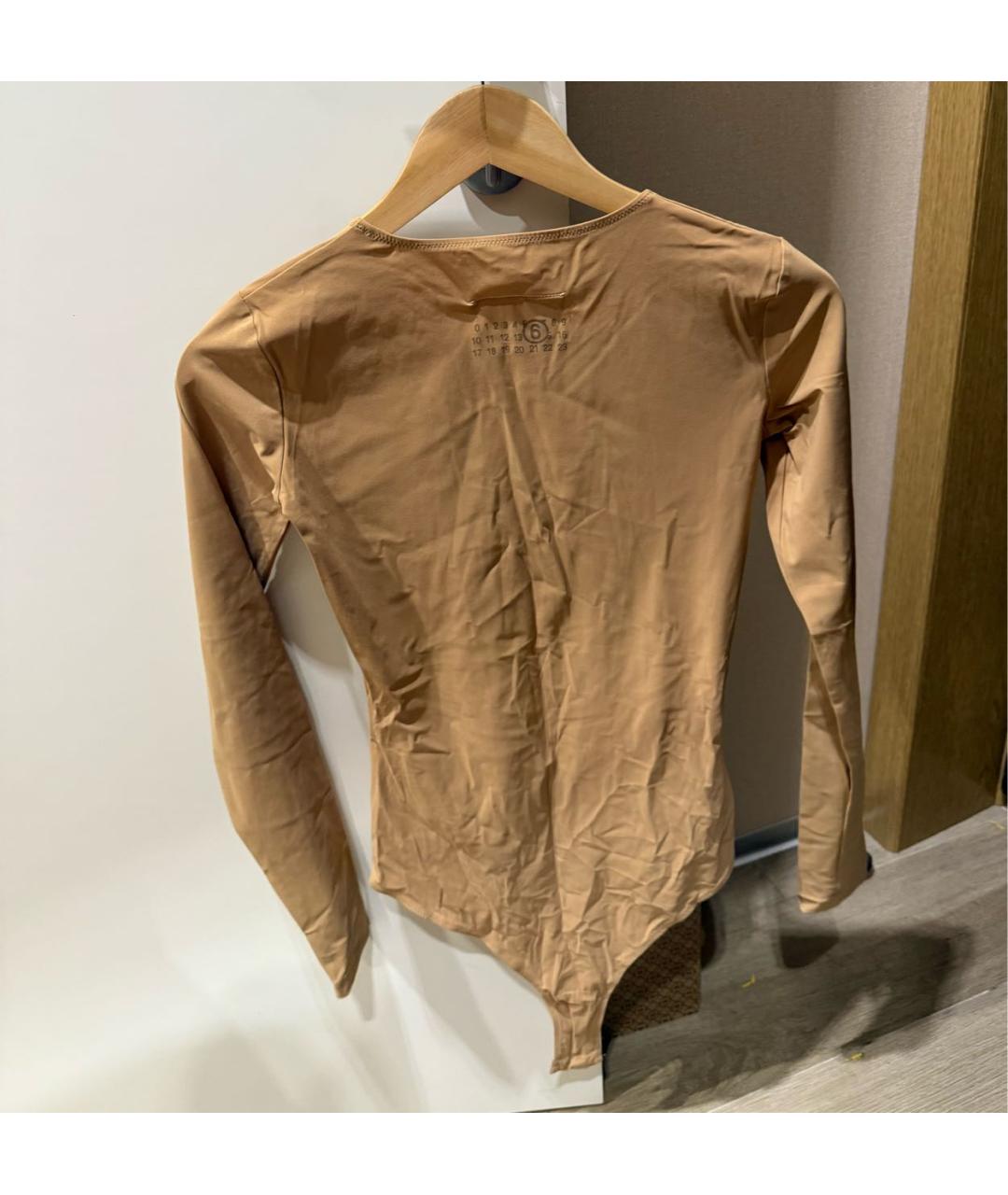 MAISON MARGIELA Бежевый полиамидовый джемпер / свитер, фото 2