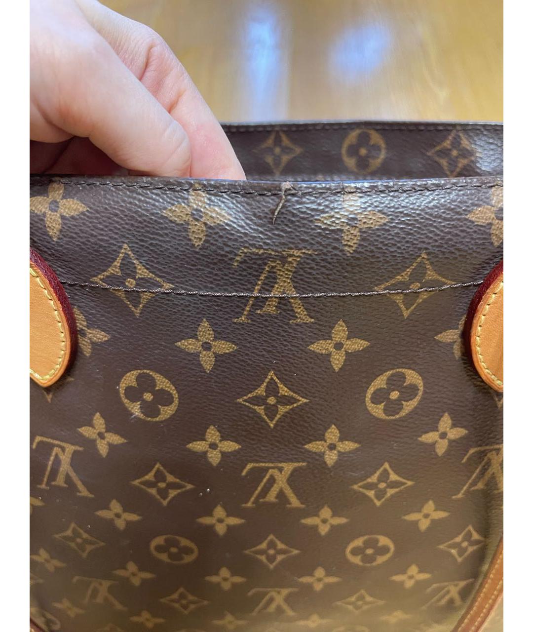 LOUIS VUITTON Коричневая сумка тоут, фото 5