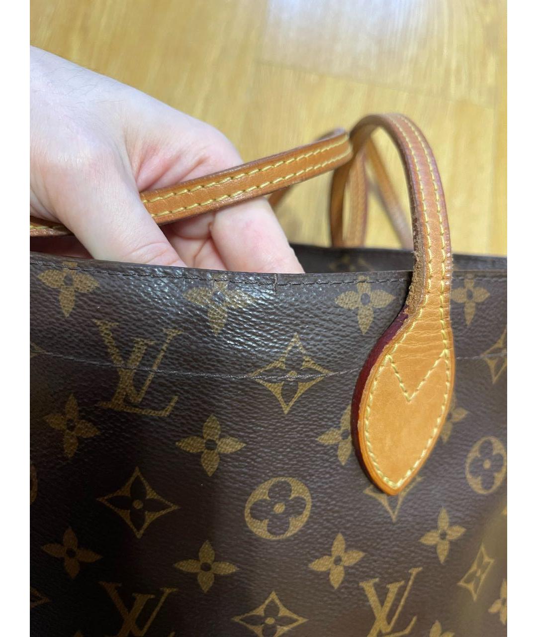 LOUIS VUITTON Коричневая сумка тоут, фото 6