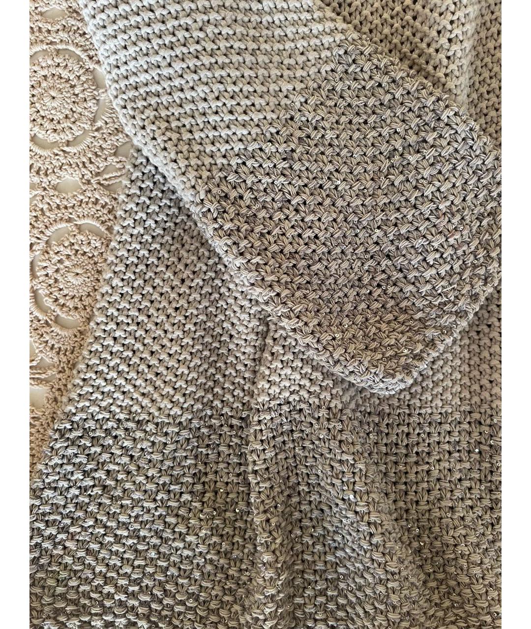 LES COPAINS Серебрянный хлопковый джемпер / свитер, фото 6