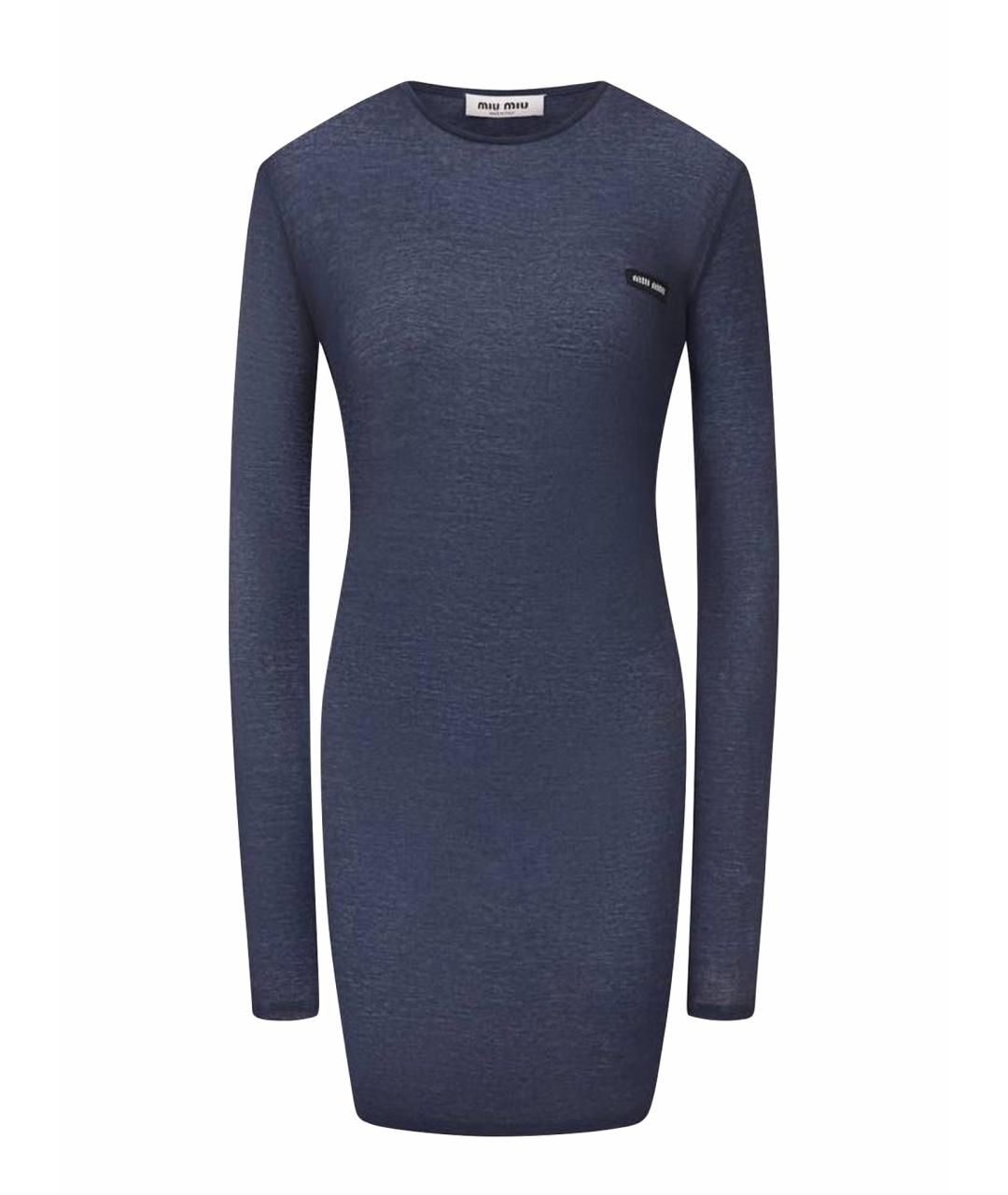 MIU MIU Антрацитовое повседневное платье, фото 1