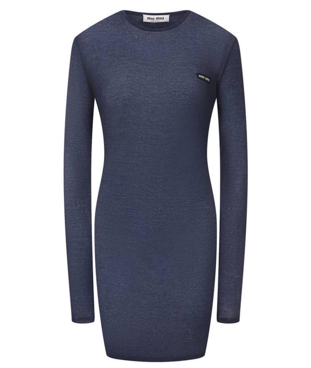 MIU MIU Антрацитовое повседневное платье, фото 6