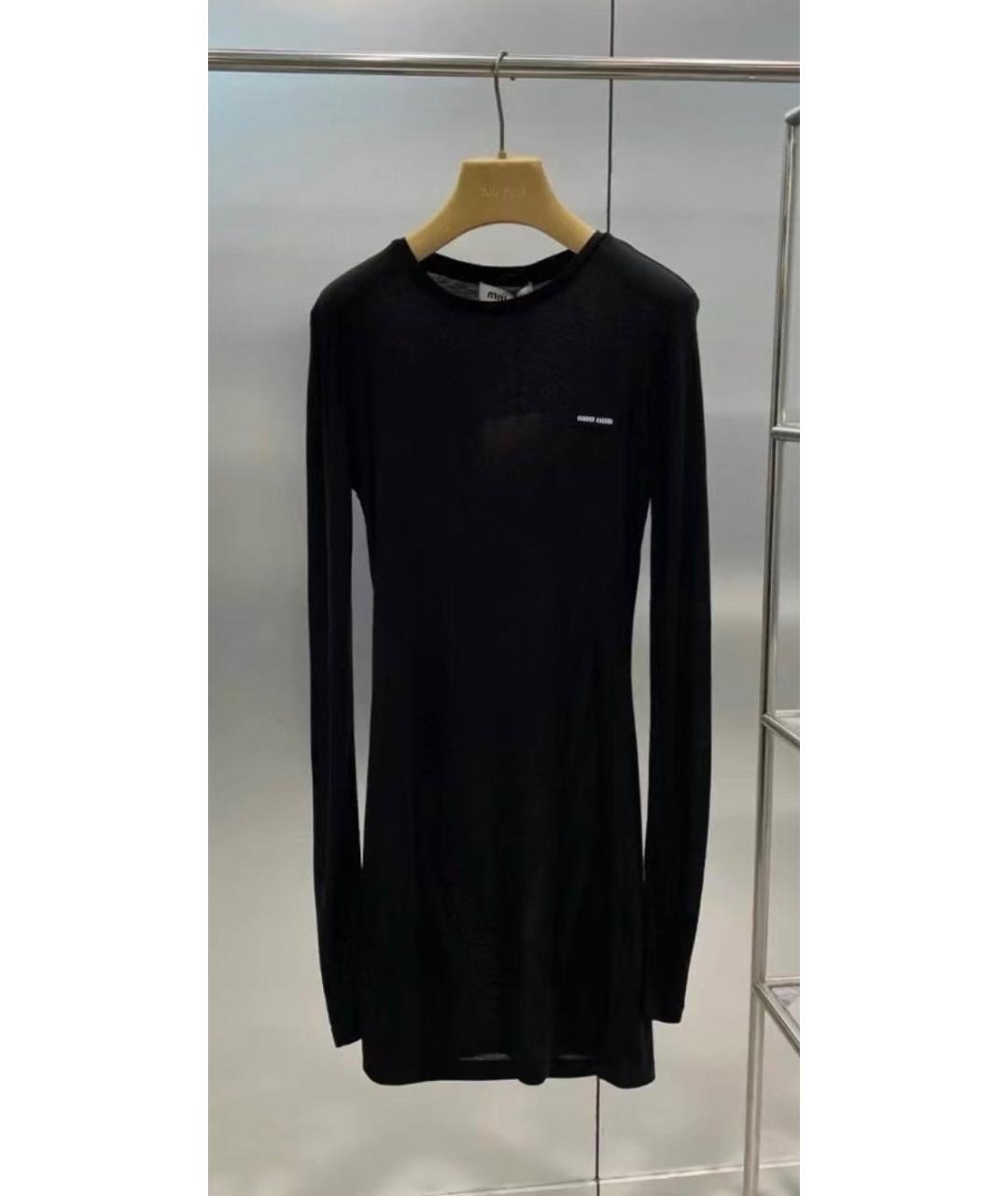 MIU MIU Антрацитовое повседневное платье, фото 5