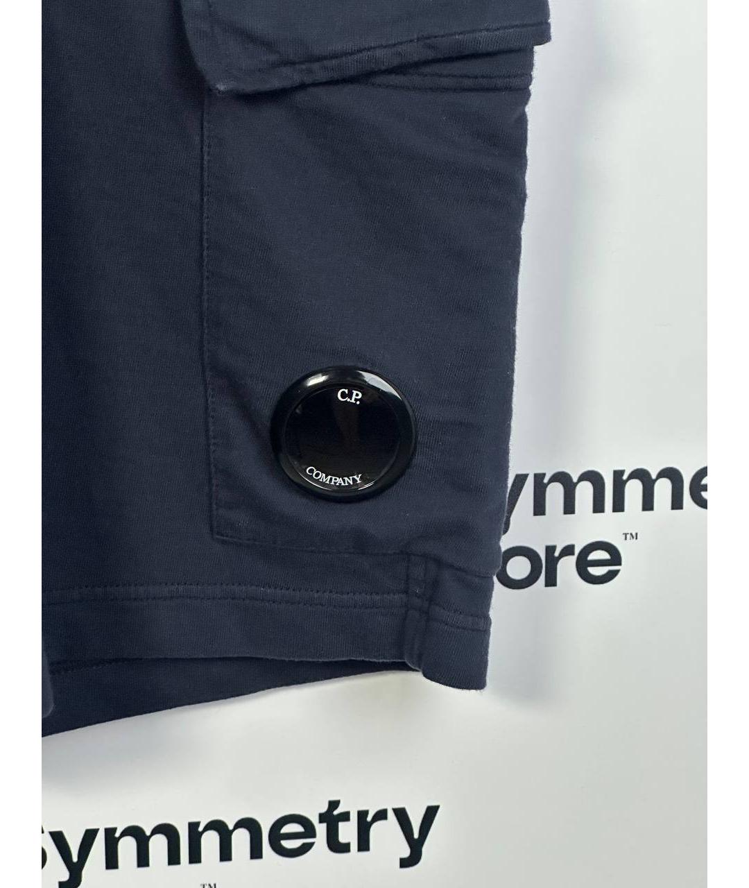 CP COMPANY Темно-синие хлопковые шорты, фото 3