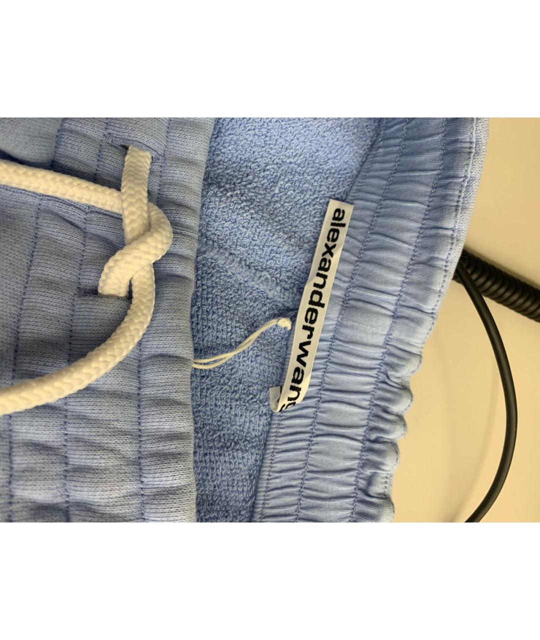 ALEXANDER WANG Голубые хлопковые шорты, фото 3