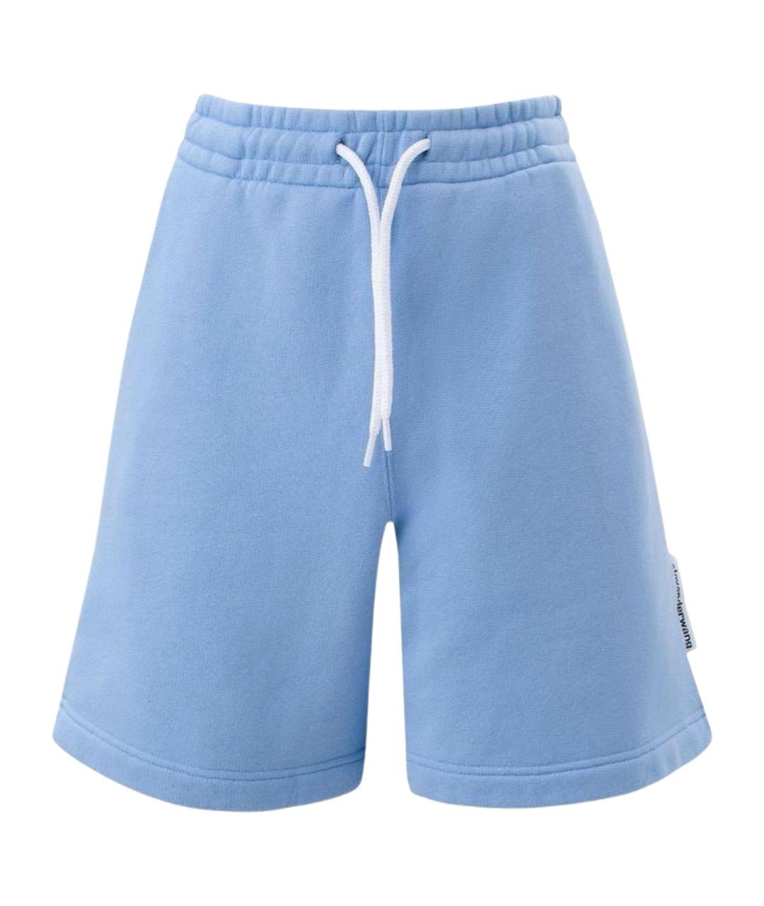 ALEXANDER WANG Голубые хлопковые шорты, фото 1