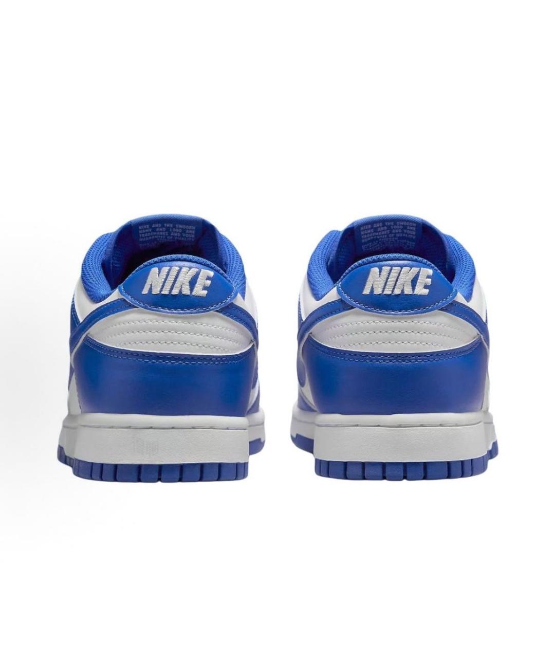 NIKE Синие кожаные кроссовки, фото 4