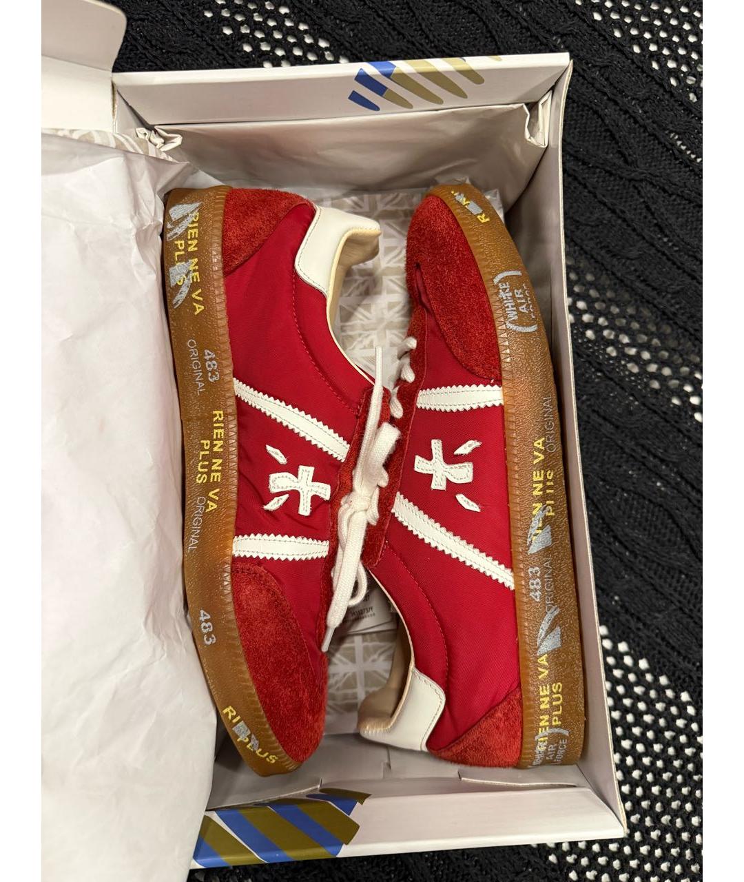 PREMIATA Красные замшевые кеды, фото 5