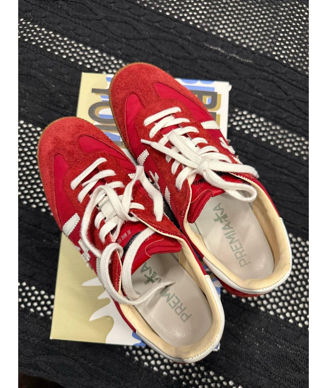 PREMIATA Красные замшевые кеды, фото 2