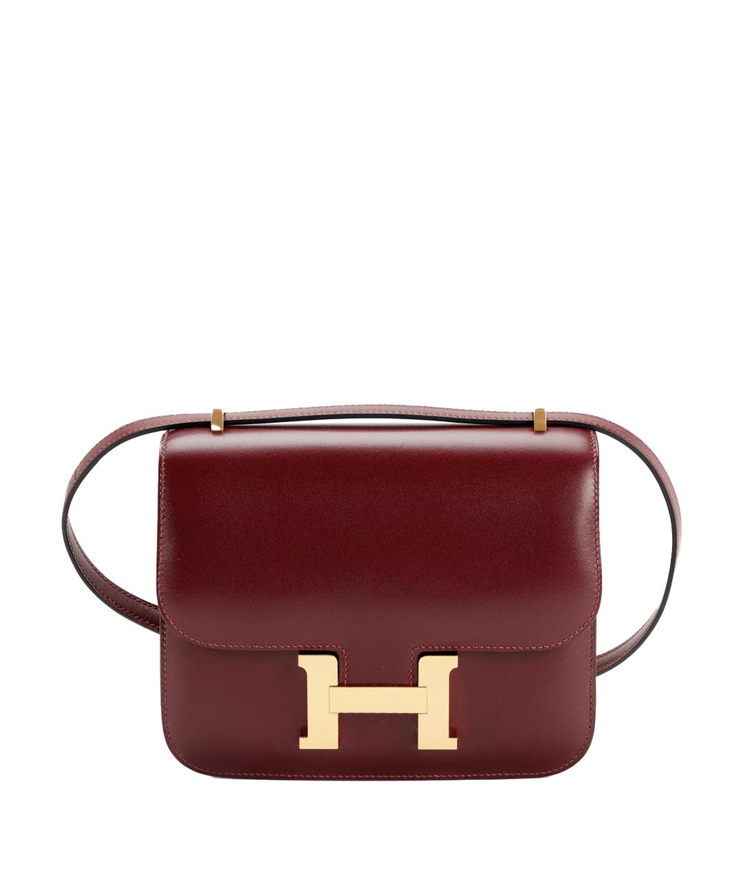 HERMES Коричневая кожаная сумка через плечо, фото 1