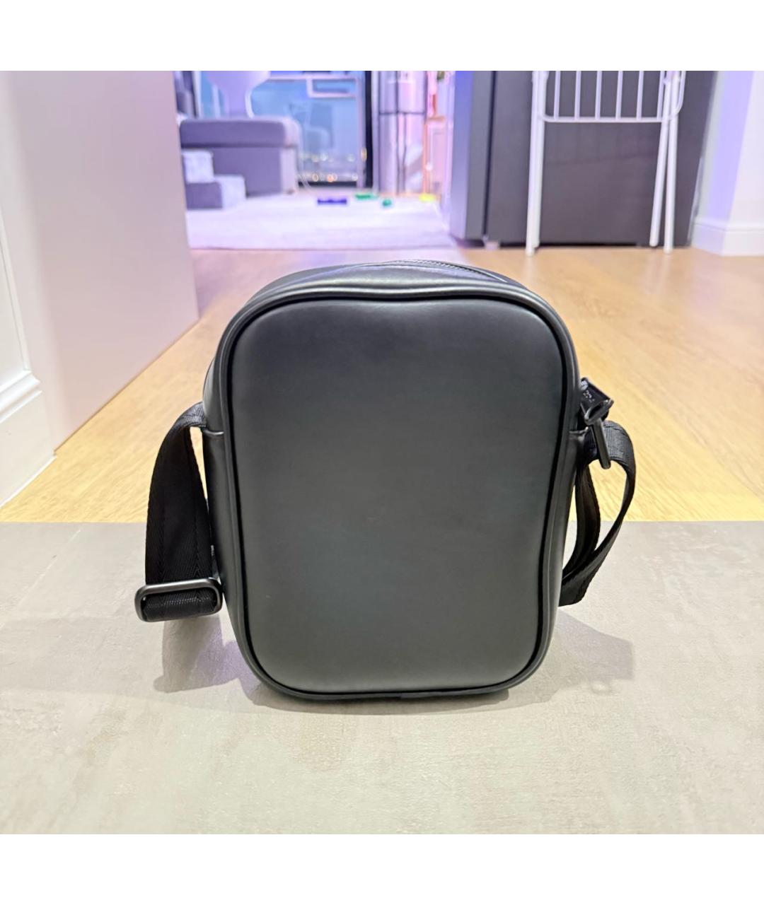 DIESEL Черная барсетка из искусственной кожи, фото 3