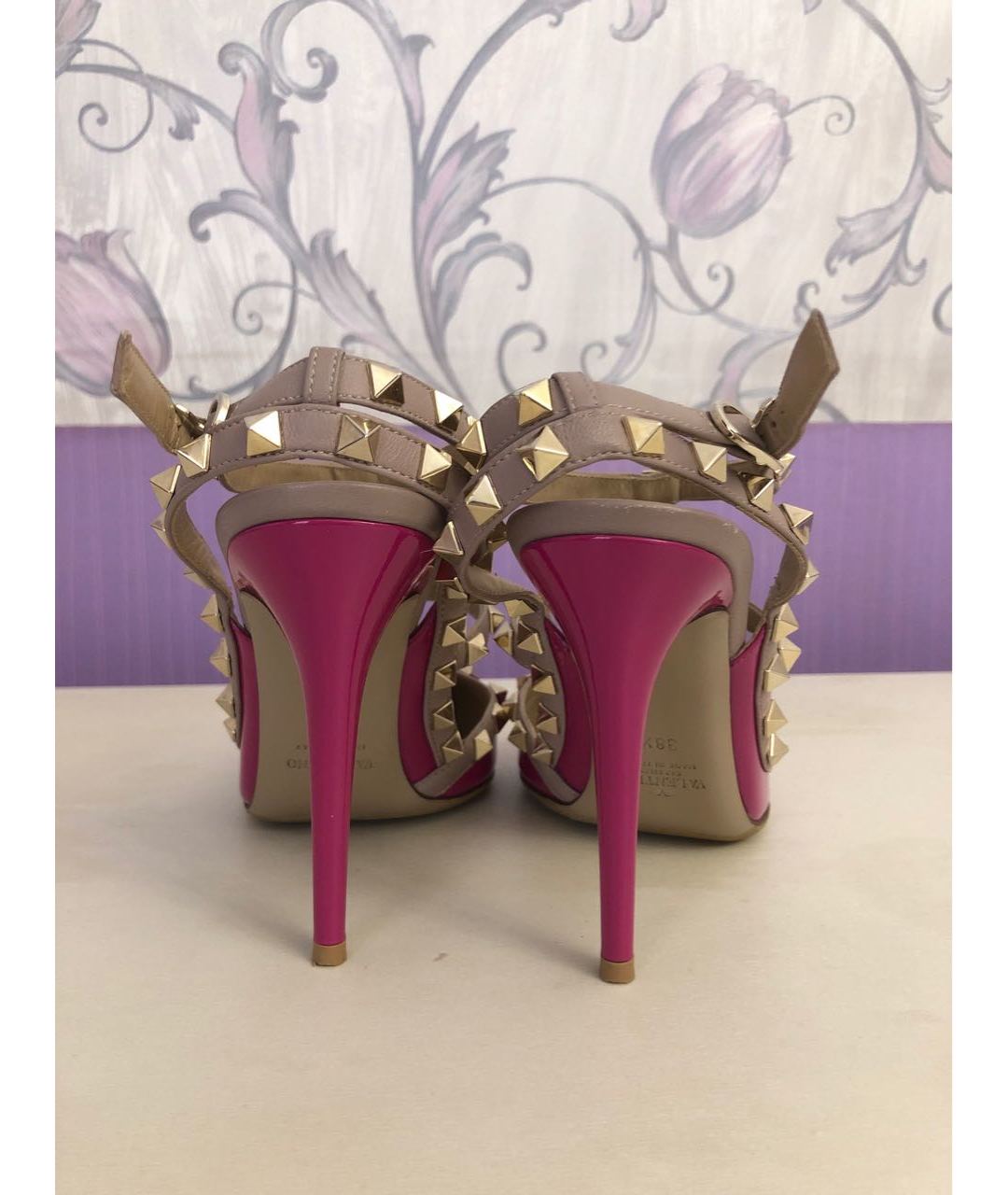 VALENTINO Розовые туфли из лакированной кожи, фото 4