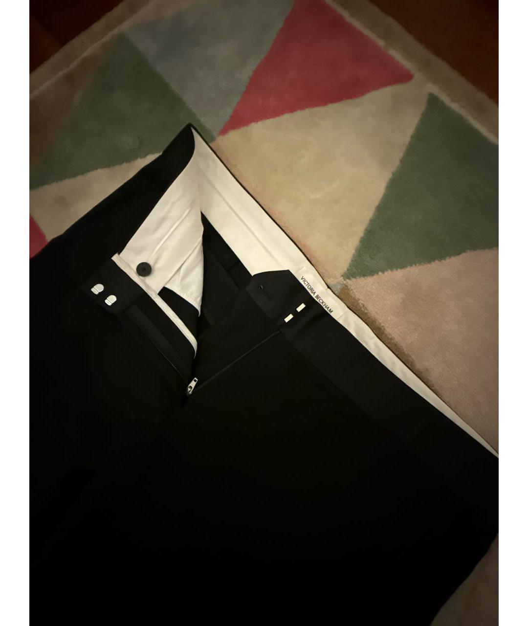 VICTORIA BECKHAM Черные брюки широкие, фото 3