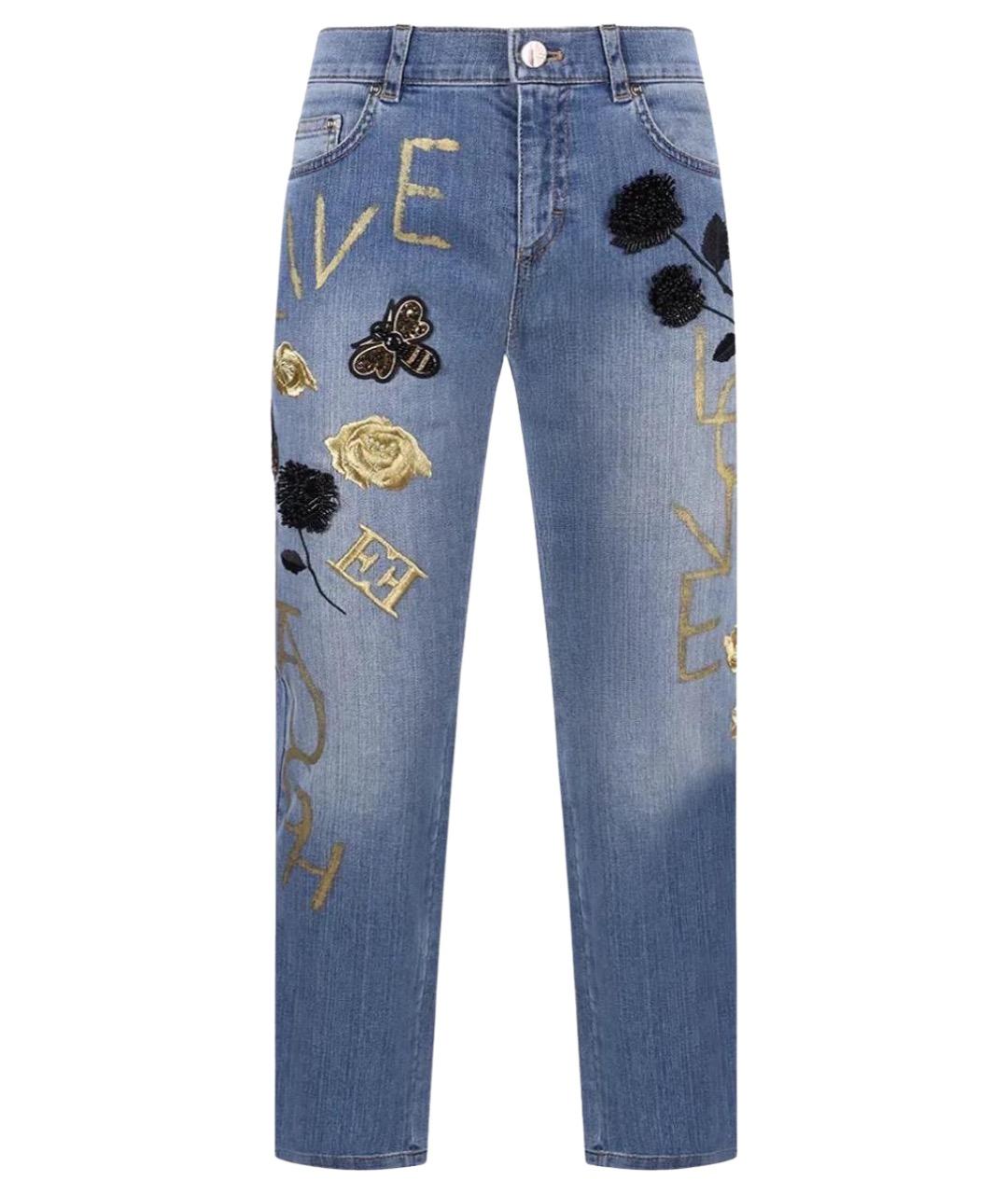 ESCADA Голубые прямые джинсы, фото 1