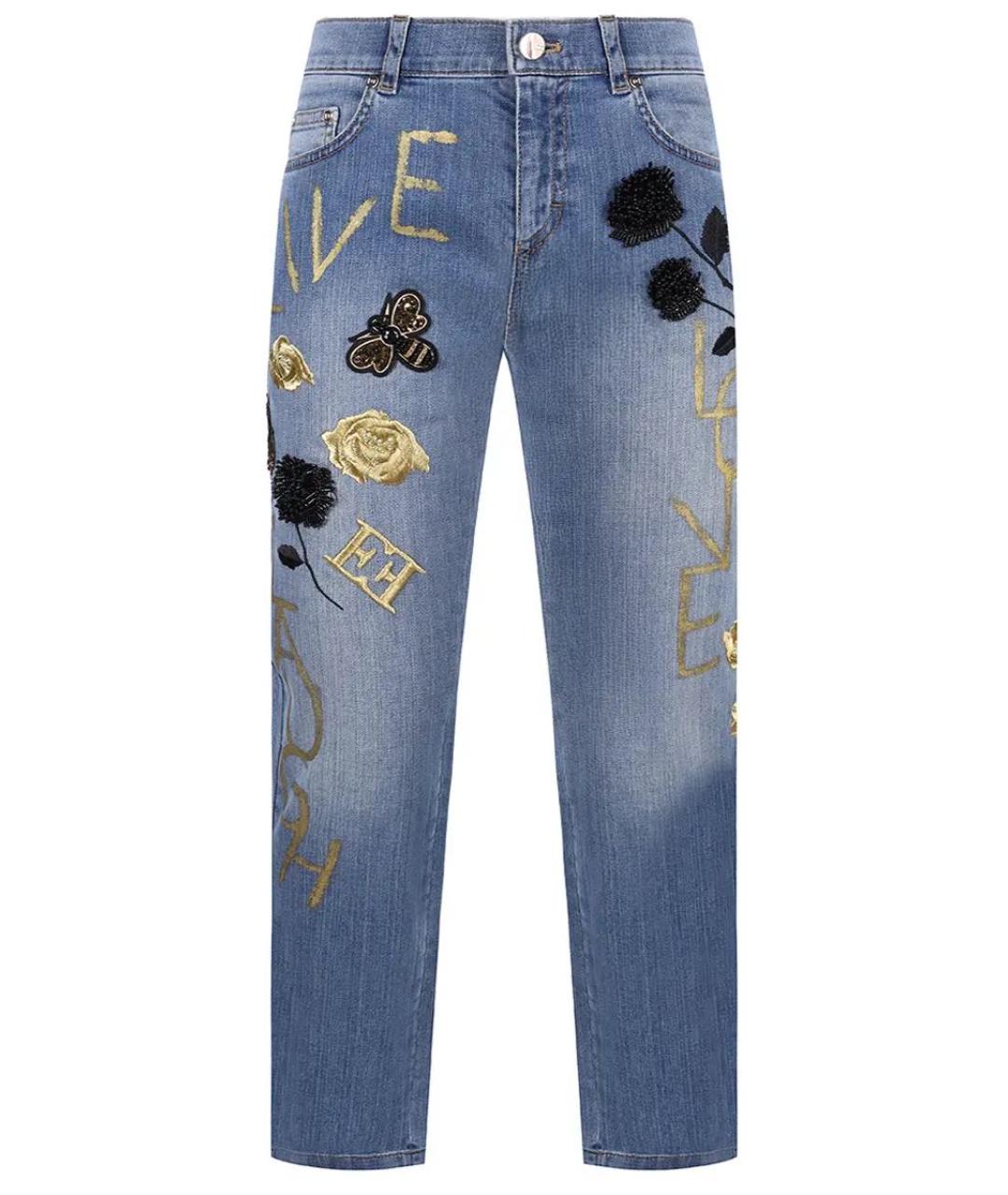 ESCADA Голубые прямые джинсы, фото 4