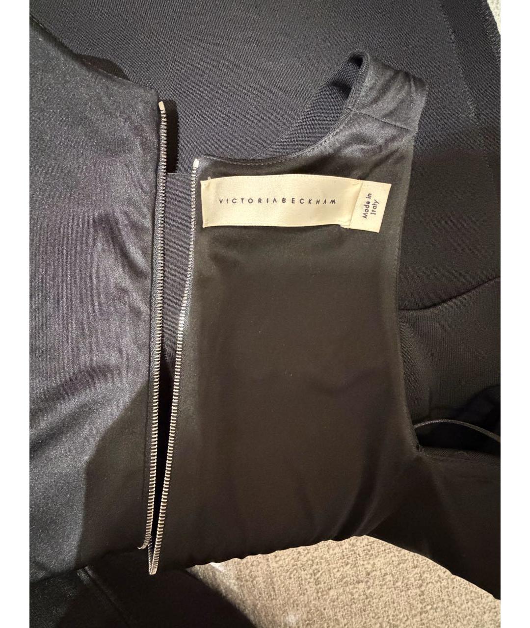 VICTORIA BECKHAM Черное коктейльное платье, фото 3
