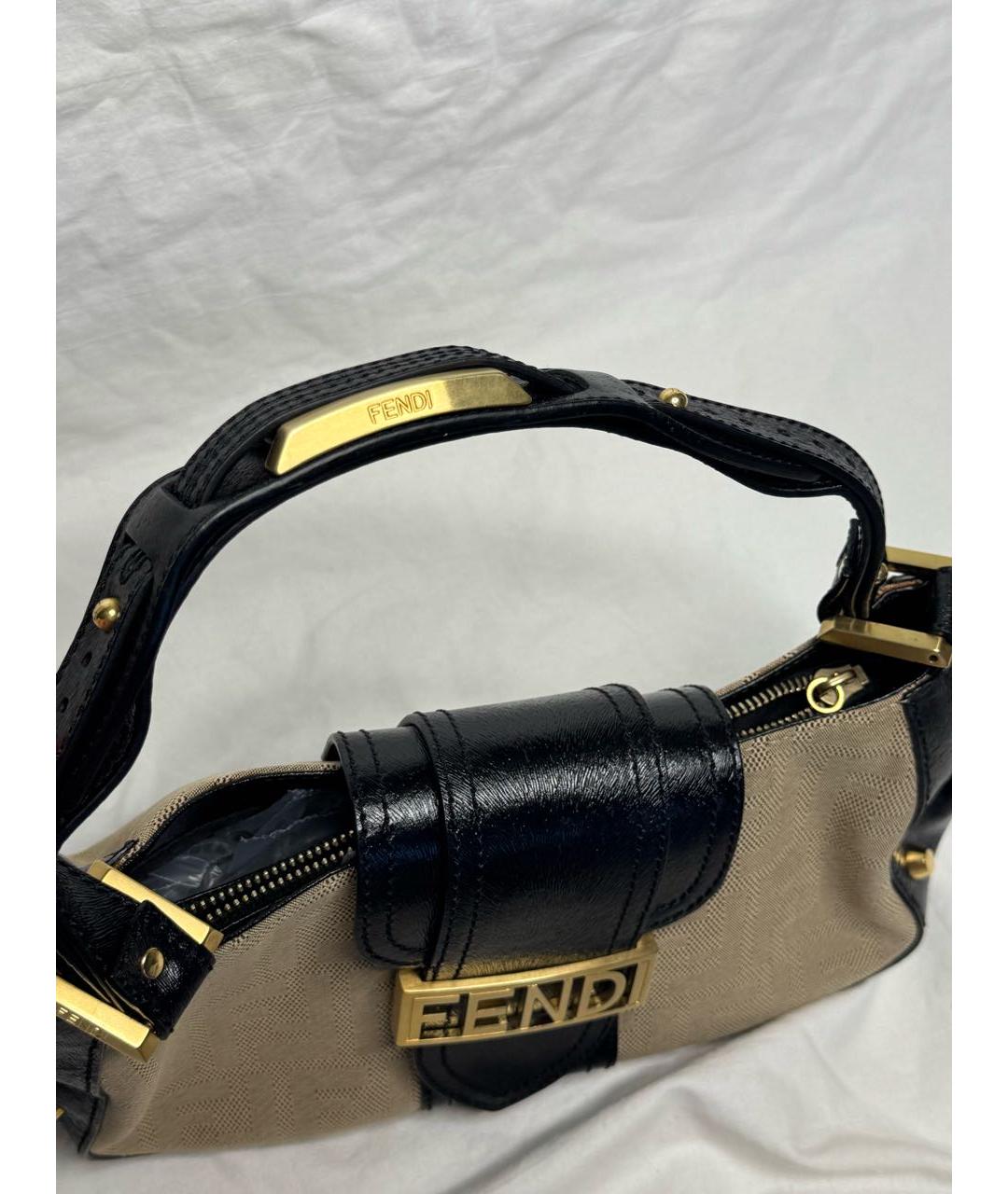 FENDI Бежевая сумка через плечо, фото 3