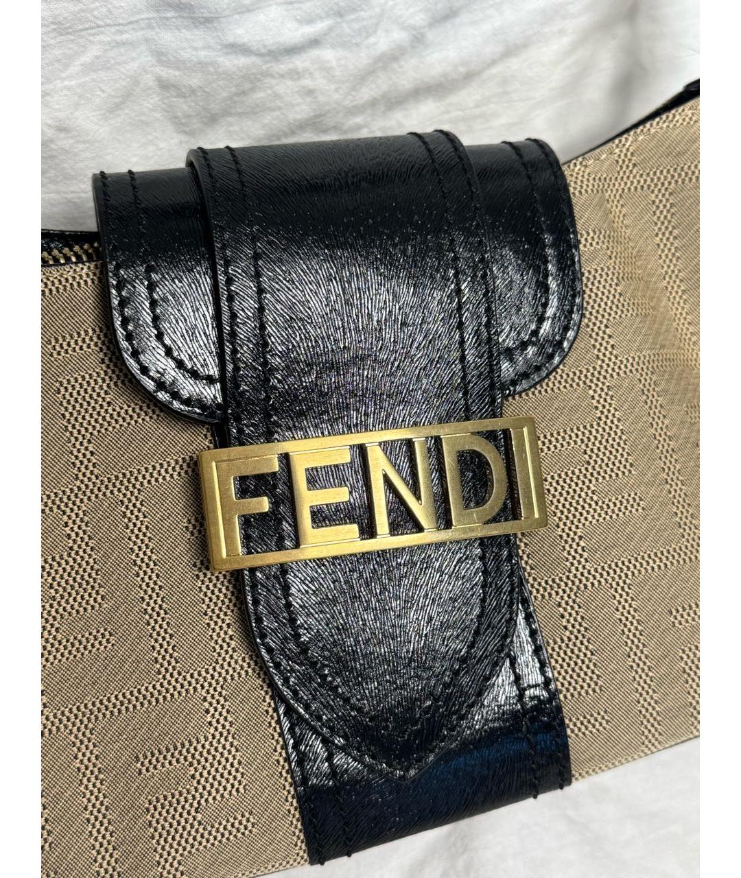 FENDI Бежевая сумка через плечо, фото 2