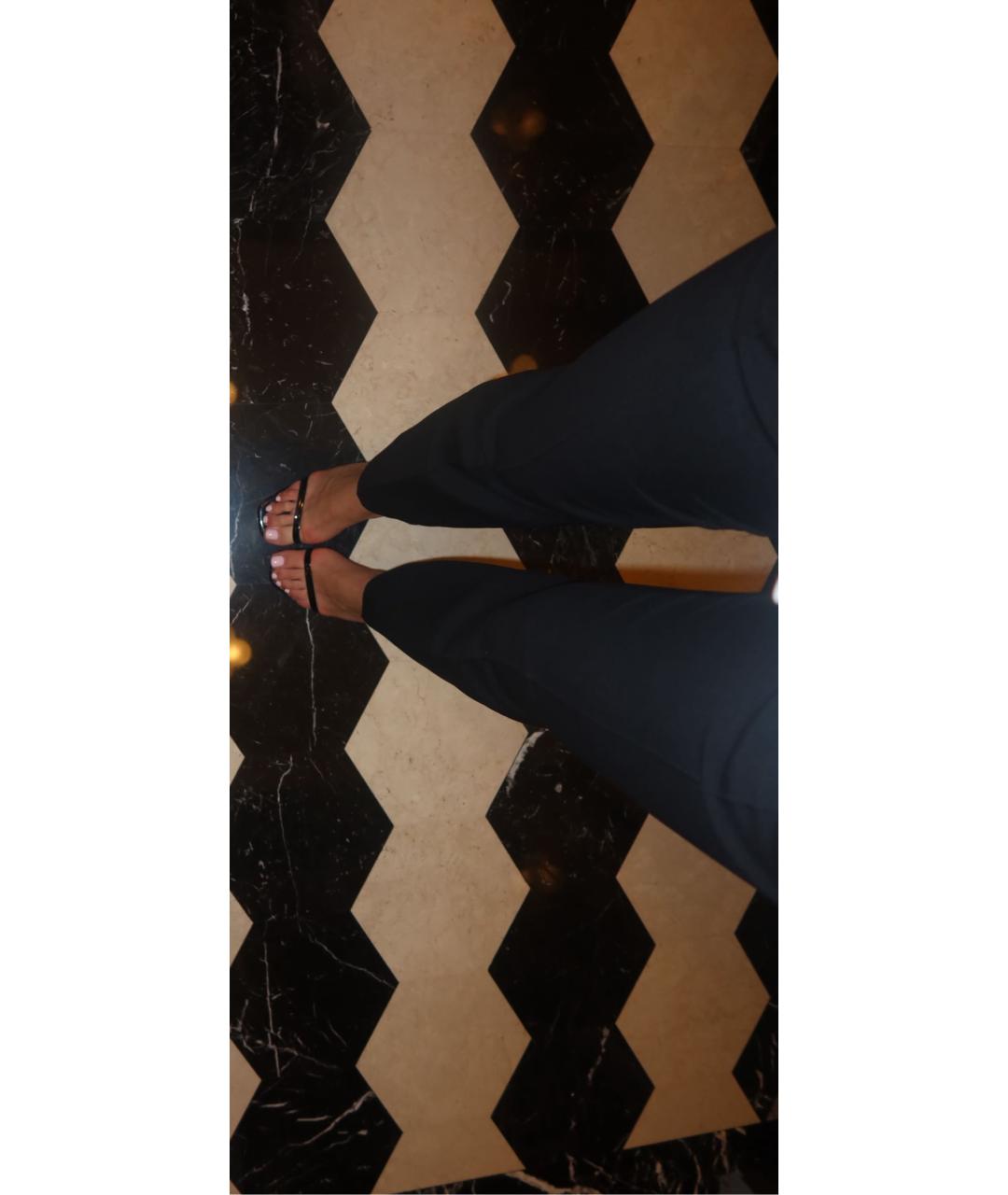 CHRISTIAN DIOR Темно-синие шерстяные прямые брюки, фото 5