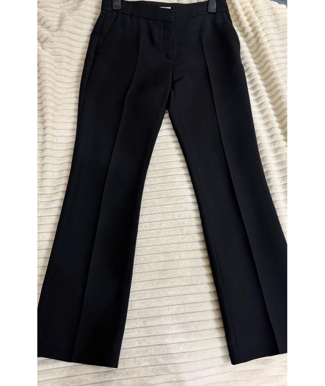 CHRISTIAN DIOR Темно-синие шерстяные прямые брюки, фото 9