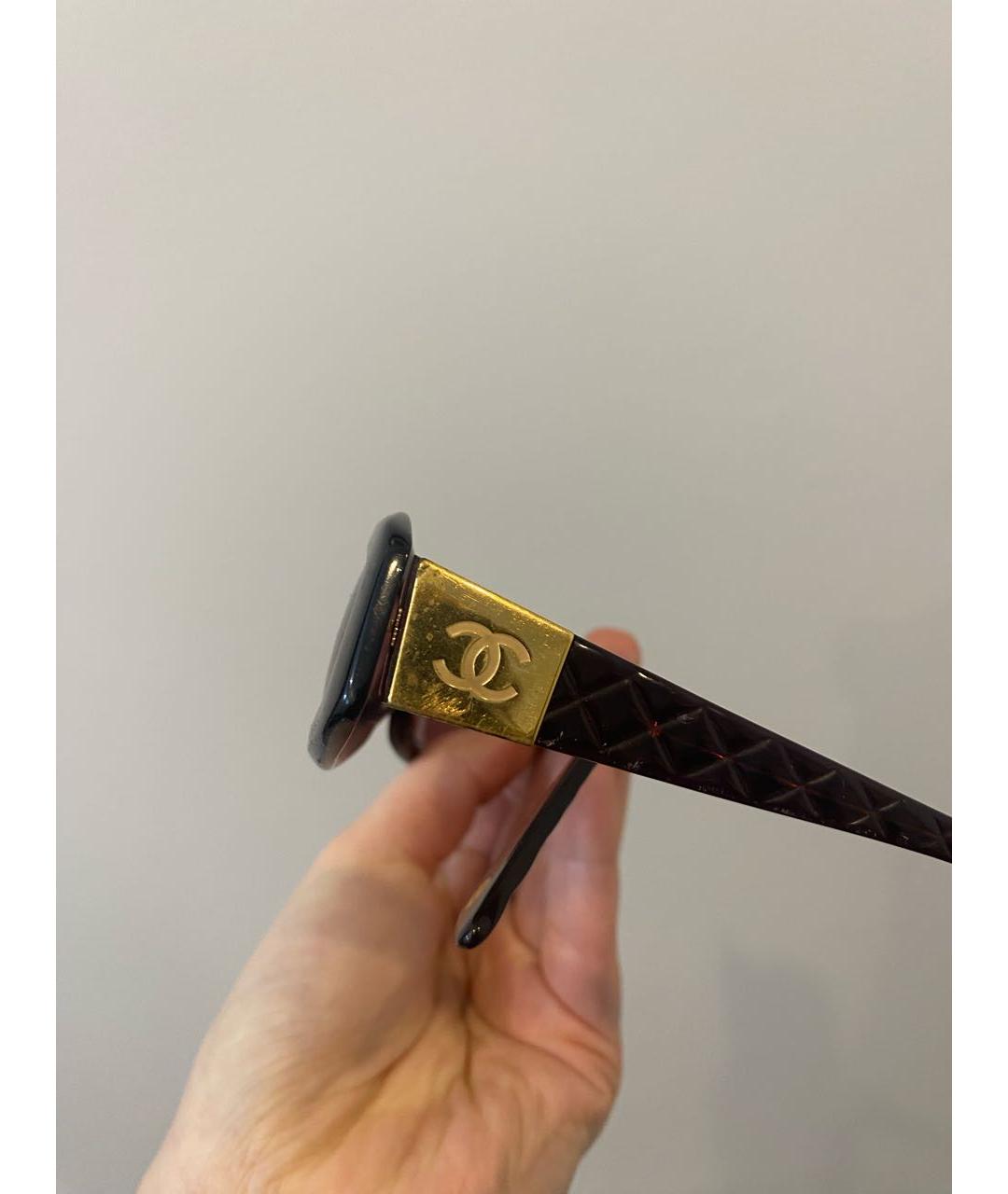 CHANEL Черные пластиковые солнцезащитные очки, фото 2