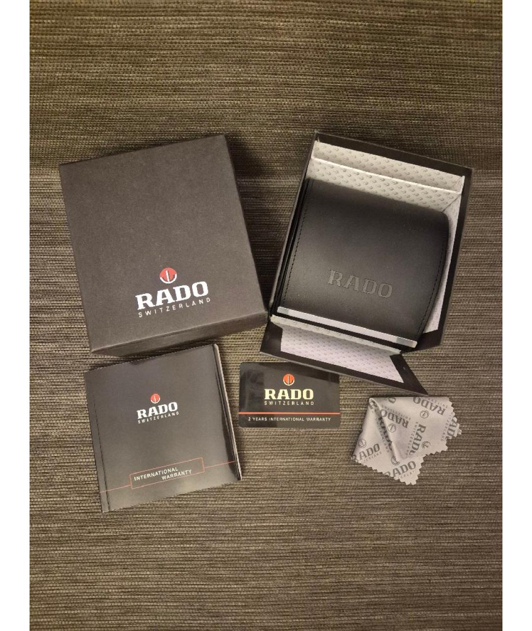 RADO Черные керамические часы, фото 8