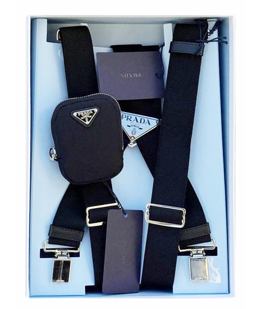 PRADA Черный ремень, фото 1