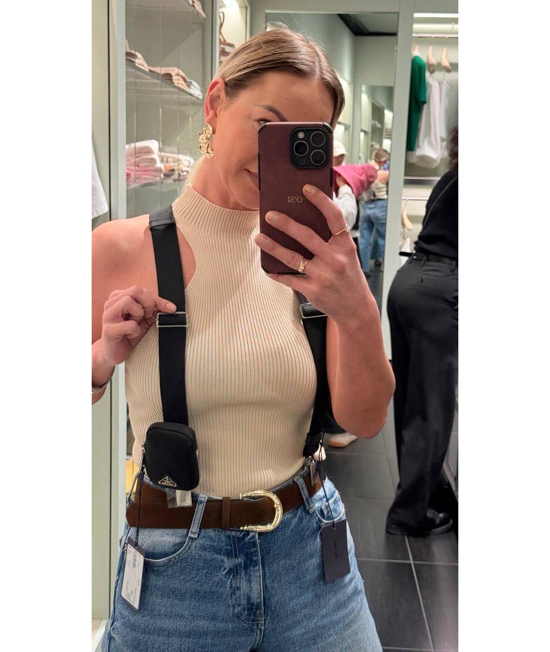 PRADA Черный ремень, фото 7