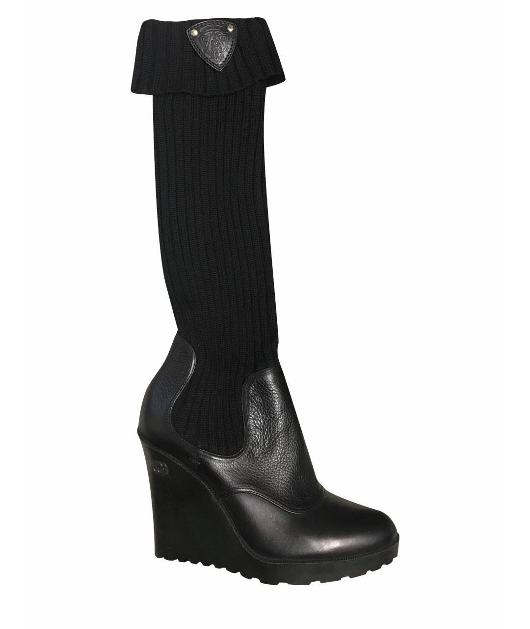 GUCCI Черные кожаные полусапоги, фото 1